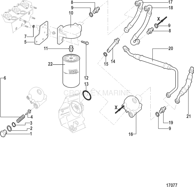 Oil Filter And Oil Hoses image