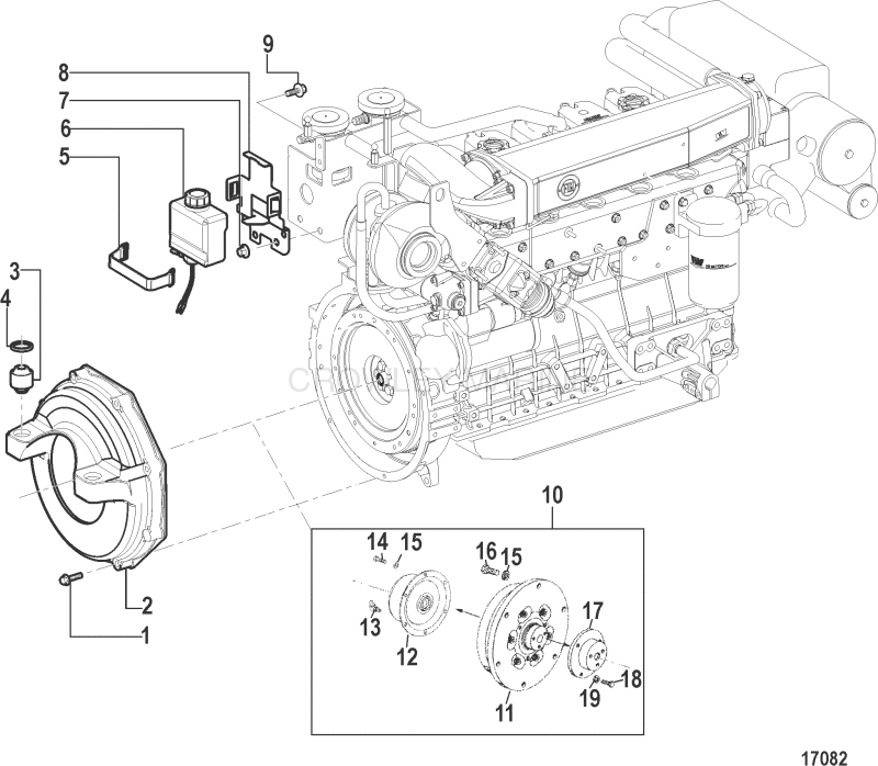 Flywheel Housing Cover(Sterndrive) image