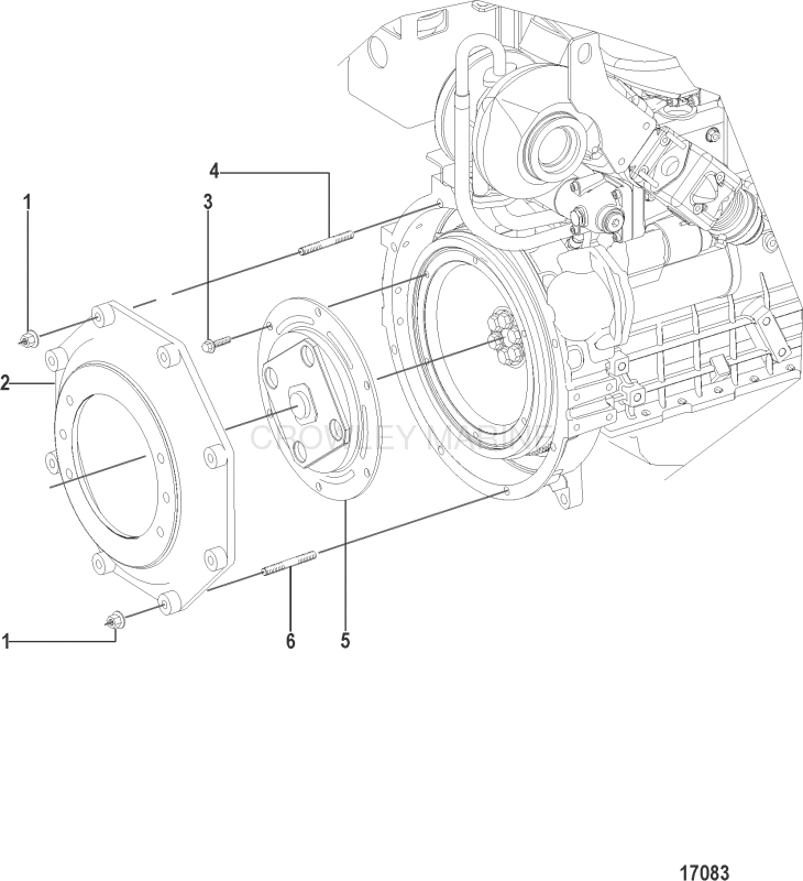 Flywheel Housing Cover(Inboard) image