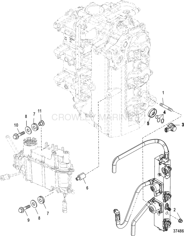 Vapor Separator Fuel Rail Mounting image