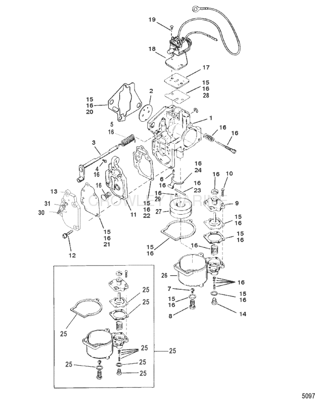 Carburetor(20 25 Jet 20) image