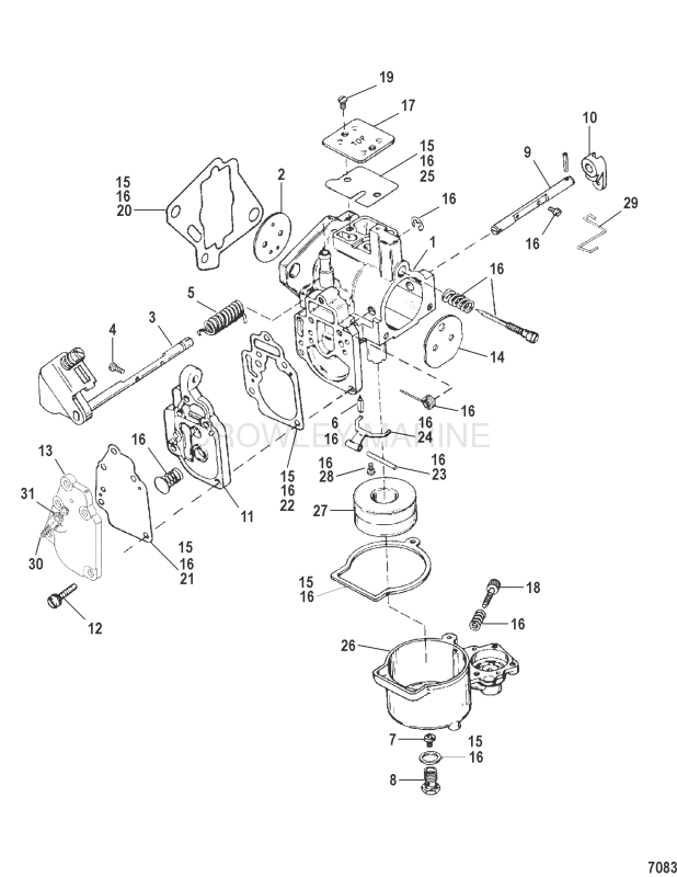 Carburetor(Seapro Marathon 20 25) image