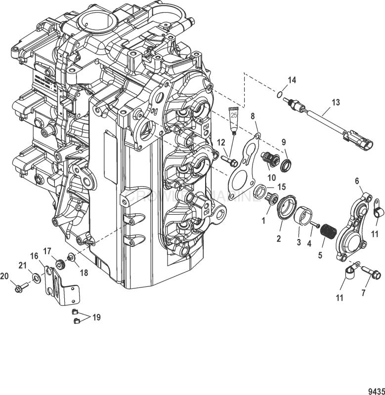 Poppet Thermostat Mounting image