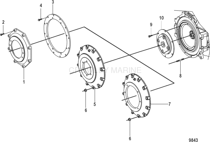 Flywheel Housing Cover(Inboard) image