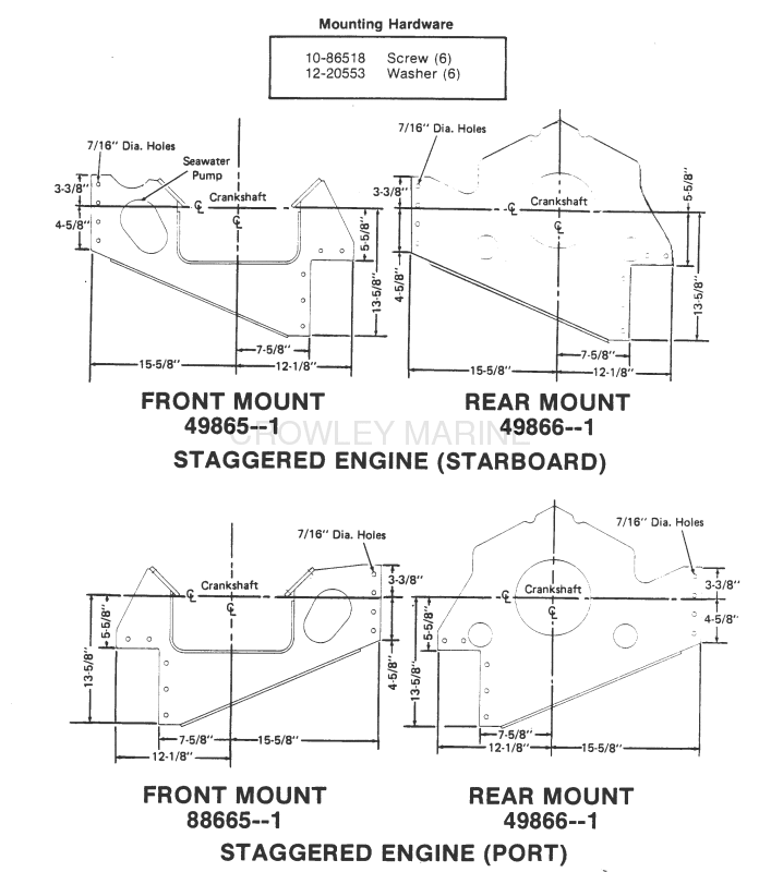 Mount Plates(Staggered Engines) image