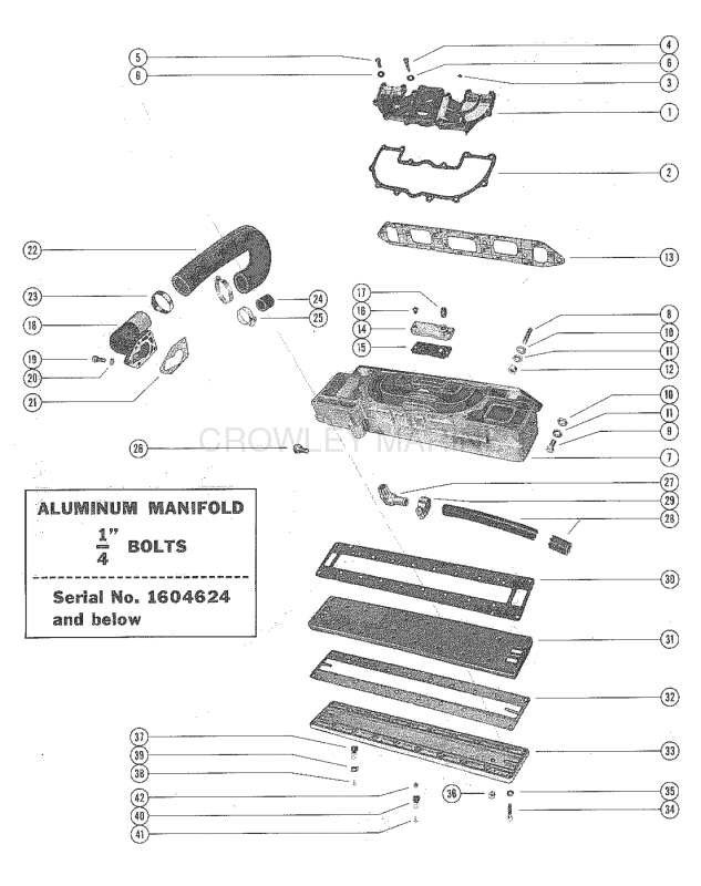 Exhaust Manifold Assembly (Aluminum 1 4  Bolts) image