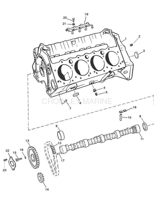 Cylinder Block And Camshaft image