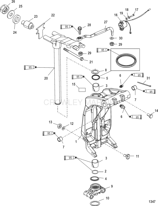 Swivel Bracket And Steering Arm image