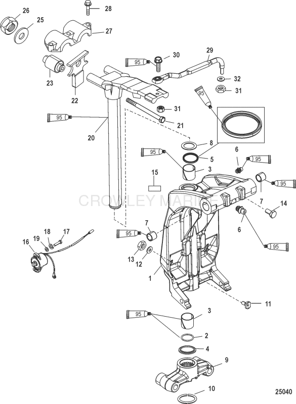 Swivel Bracket And Steering Arm image