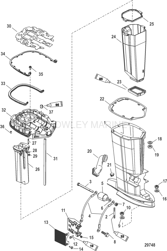 Driveshaft Housing And Exhaust Tube image