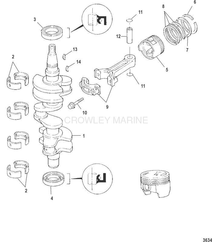 Crankshaft Pistons And Connecting Rods image