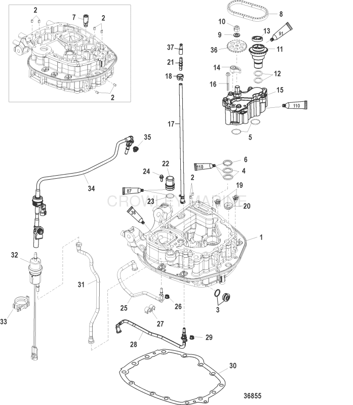 Oil Pump Adaptor Plate Upper image