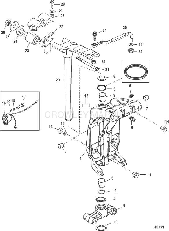 Swivel Bracket And Steering Arm image