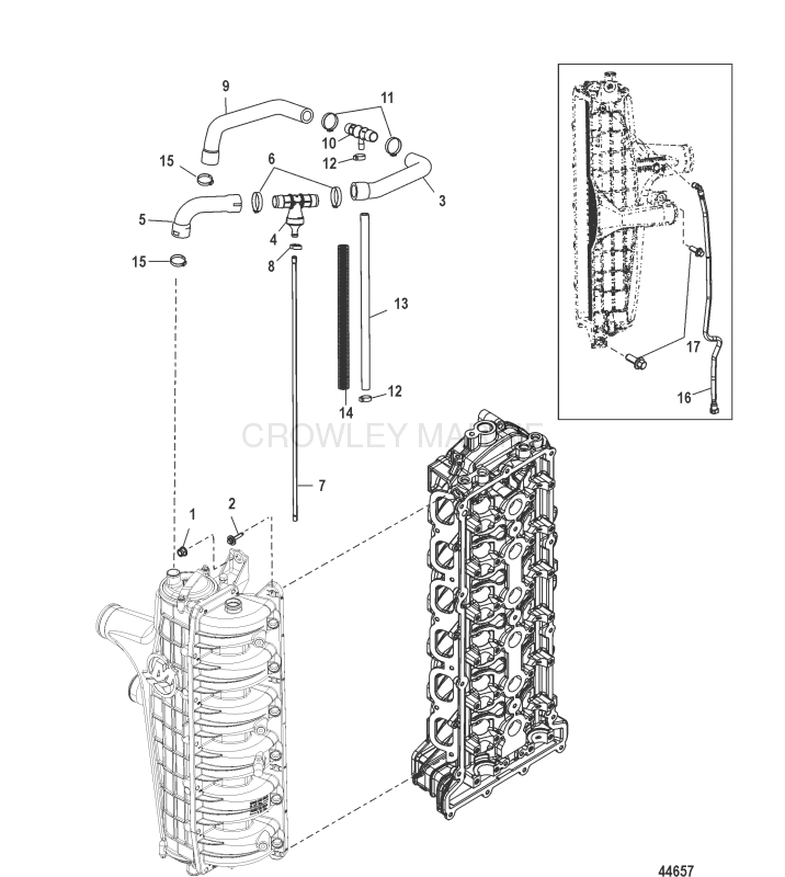 Charge Cooler Intake Manifold Hose Routings image