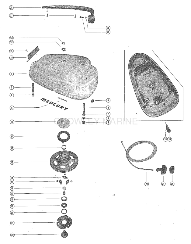 Top Cowl And Starter Assembly image