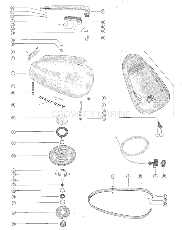 Top Cowl And Starter Assembly image