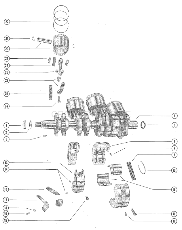 Crankshaft Piston And Connecting Rod image