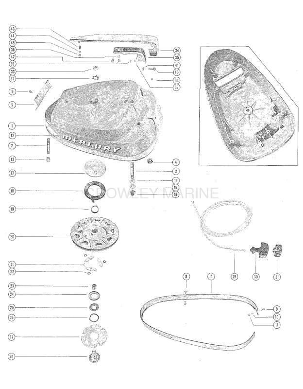 Top Cowl And Starter Assembly image