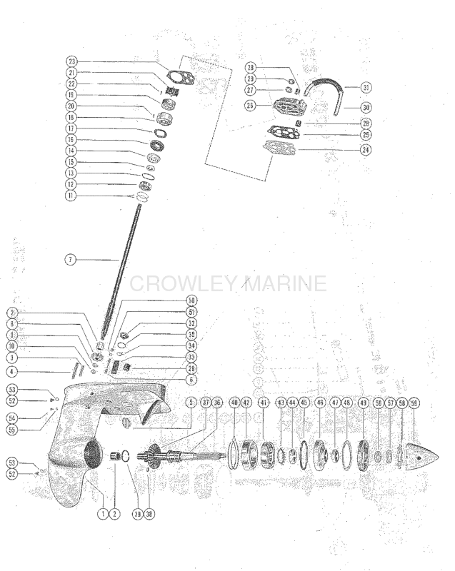 Gear Housing Assembly Complete (Counter Rotation) image