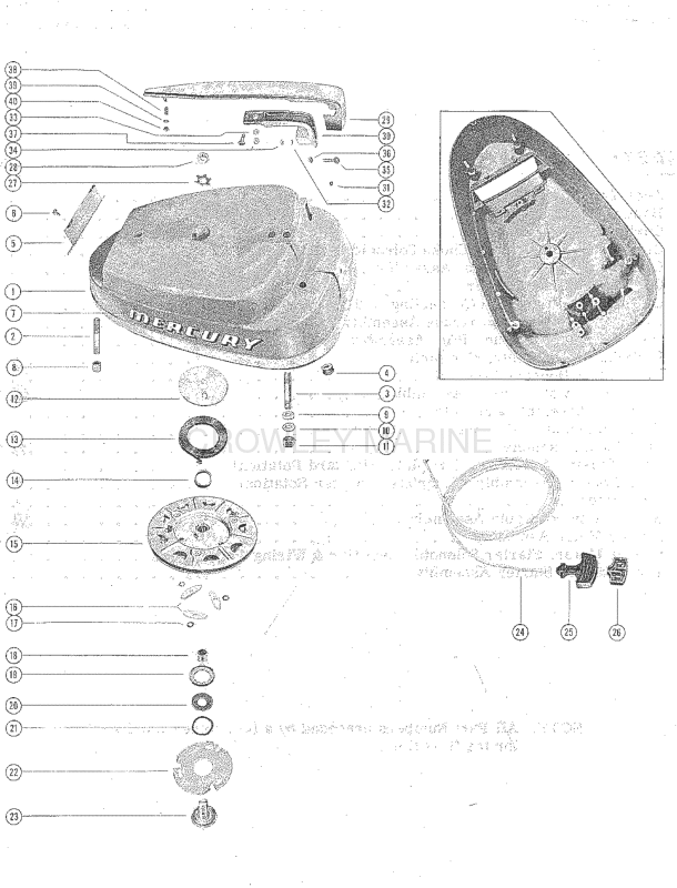 Top Cowl And Starter Assembly image