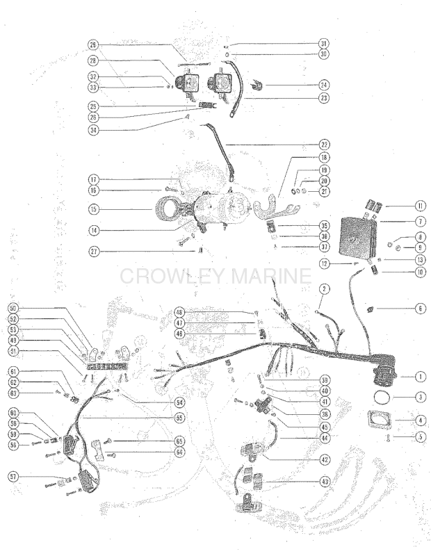 Starter Motor Starter Solenoid Rectifier & Wiring Harness image