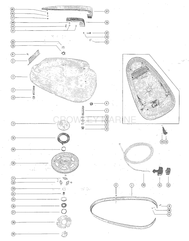 Top Cowl And Starter Assembly image