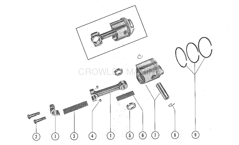 Piston And Connecting Rod Assembly image