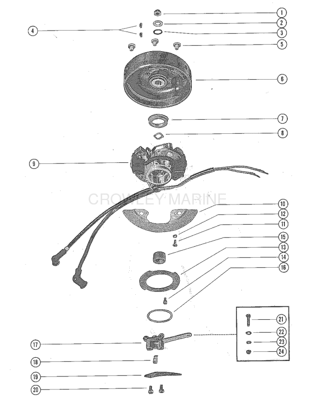 Flywheel Assembly And Throttle Cam Linkage image