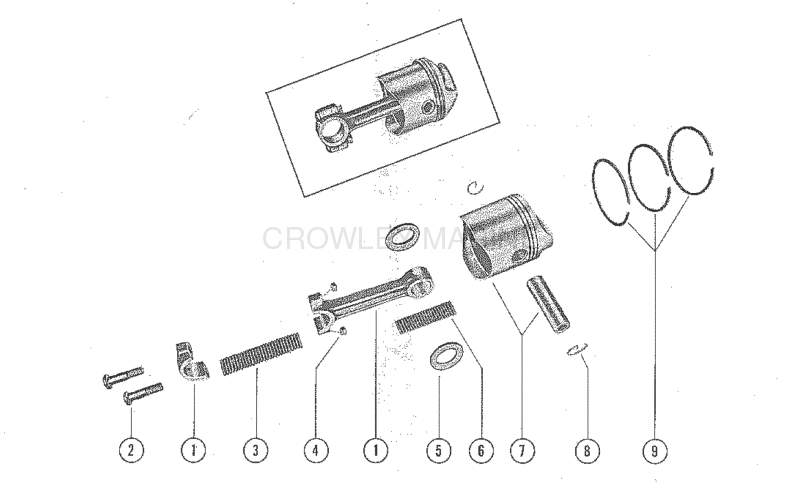 Piston And Connecting Rod Assembly image