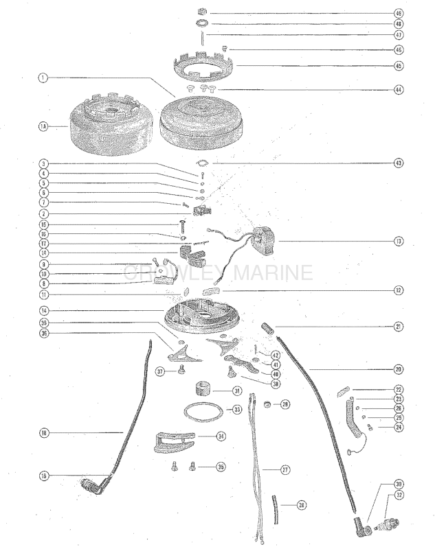 Flywheel And Stator Plate Assembly image