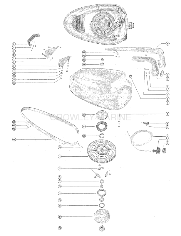 Top Cowl And Starter Assembly image