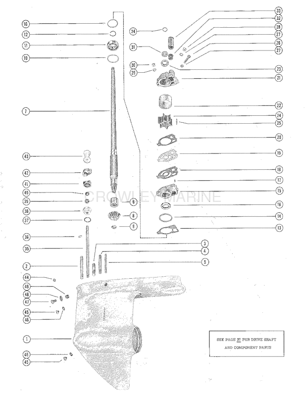 Gear Housing Assembly Complete (Merc 850e 1) (Page 1) image