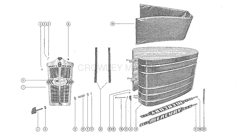 Cowling And Front Cover (Engines Serial 162019 And Below) image