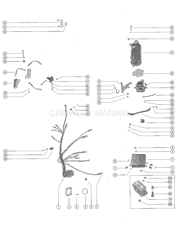 Starter Motor Starter Solenoid Rectifier And Wiring Harnes image