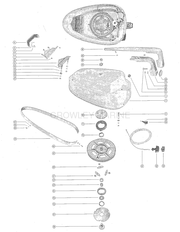 Top Cowl And Starter Assembly image