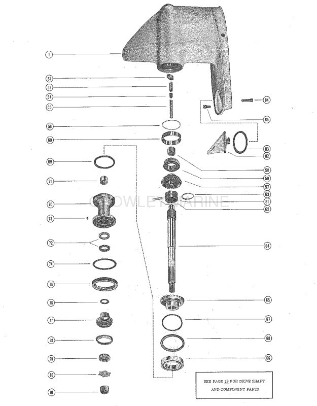 Gear Housing Assembly Complete (Merc 1000e) (Page 2) image