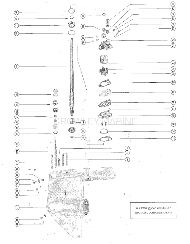 Gear Housing Assembly Complete (Merc 1000e 1) (Page 1) image