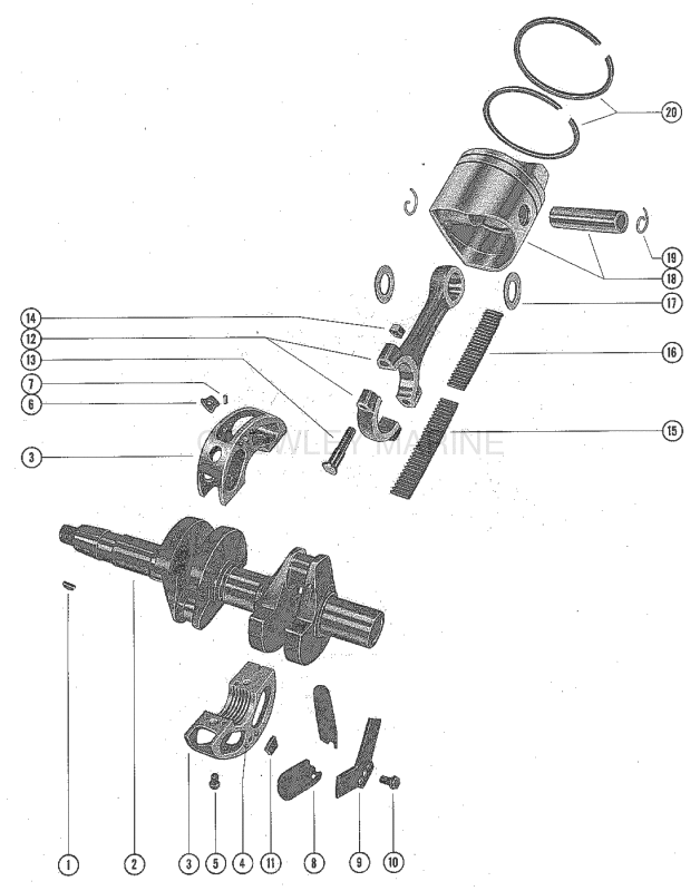 Crankshaft Piston And Connecting Rod Assembly image