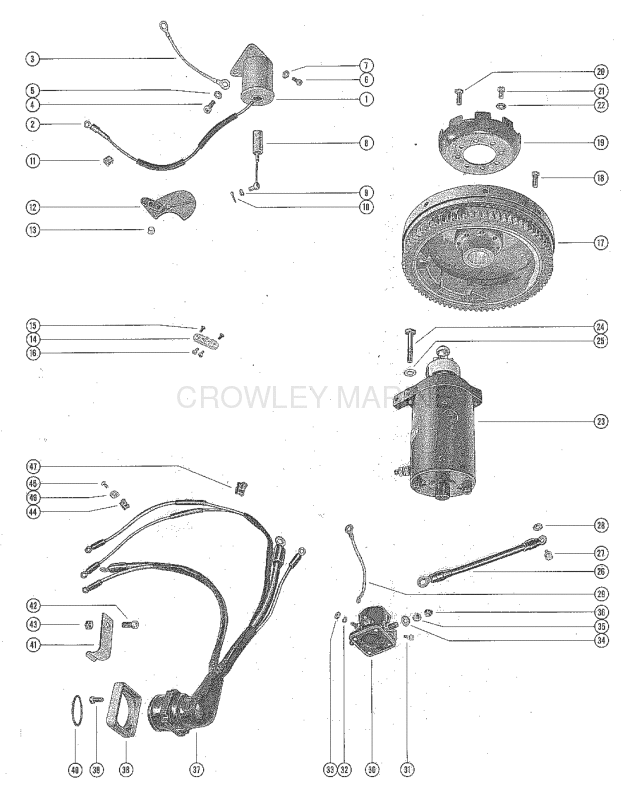 Starter Motor Starter Solenoid And Wiring Harness image