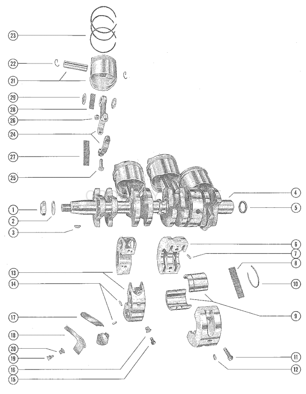 Crankshaft Piston And Connecting Rod image