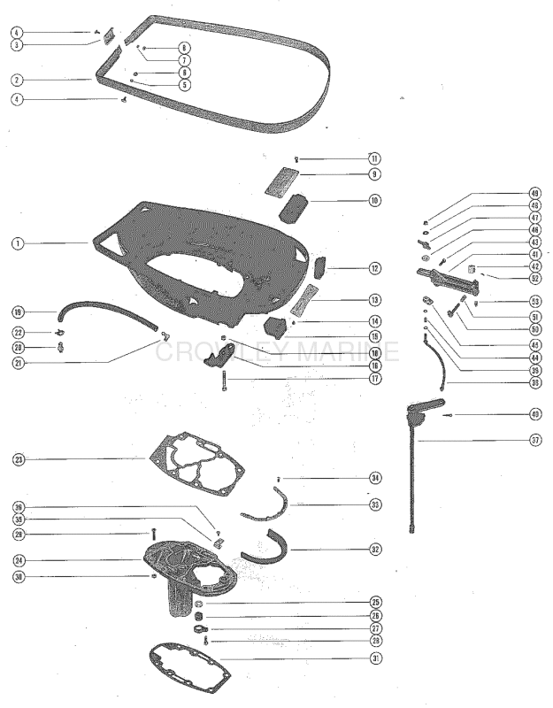 Bottom Cowl And Shift Linkage image