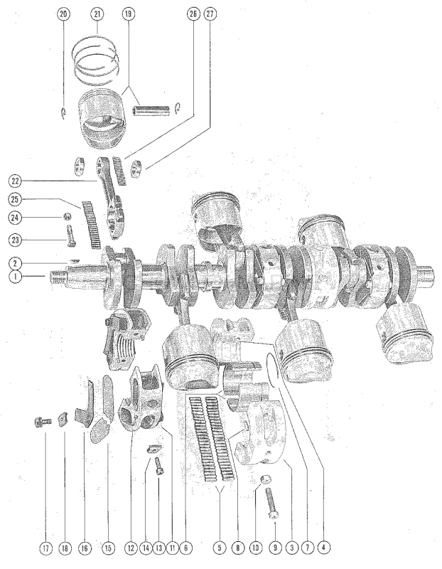 Crankshaft Pistons And Connecting Rods image