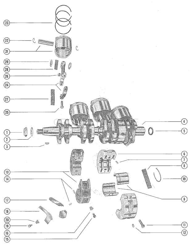 Crankshaft Piston And Connecting Rod image