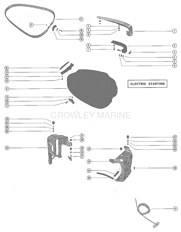 Top Cowl Assembly And Support Brackets (Electric) image