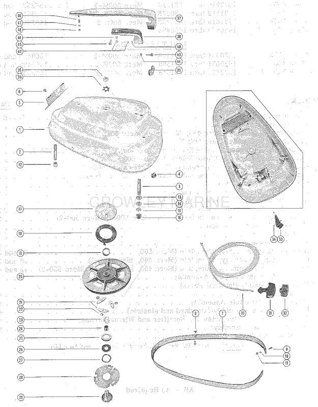 Top Cowl And Starter Assembly image