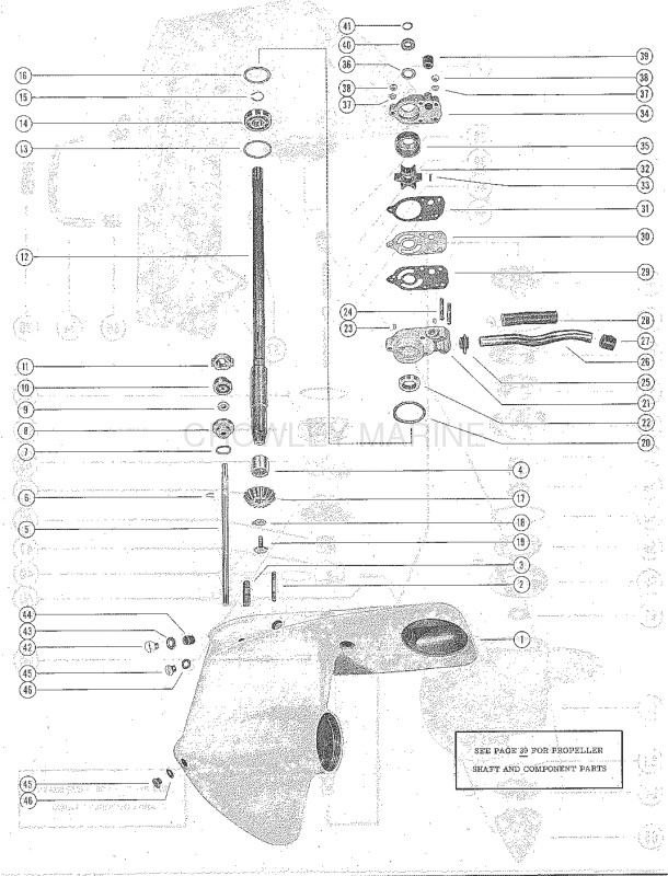 Gear Housing Assembly Complete(Merc 450m & 500e 1) (Page 1) image