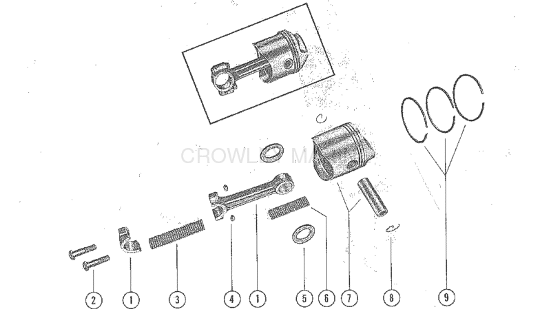 Piston And Connecting Rod Assembly image