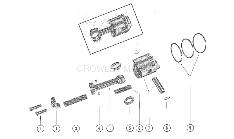 Piston And Connecting Rod Assembly image