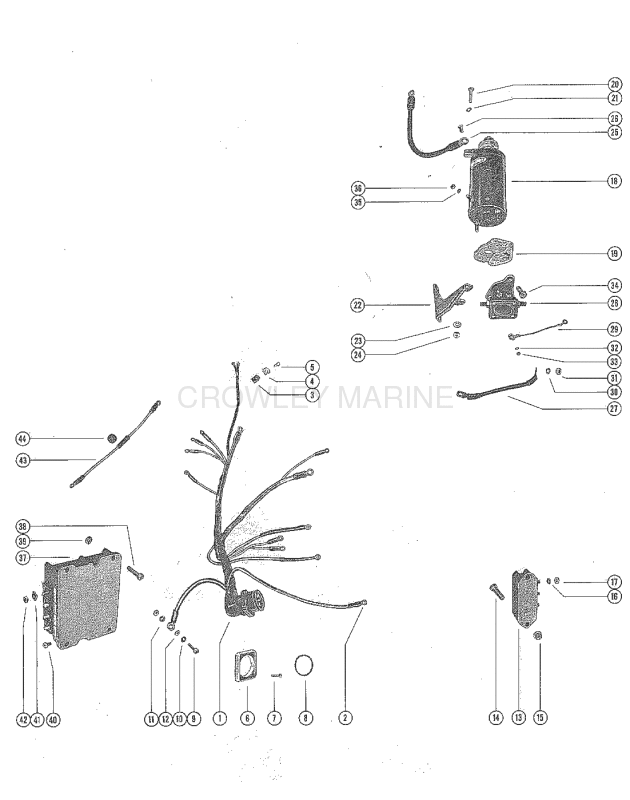 Str Mtr Str Solenoid Rectifier And Wiring Harnes(1100e Ss 1) image