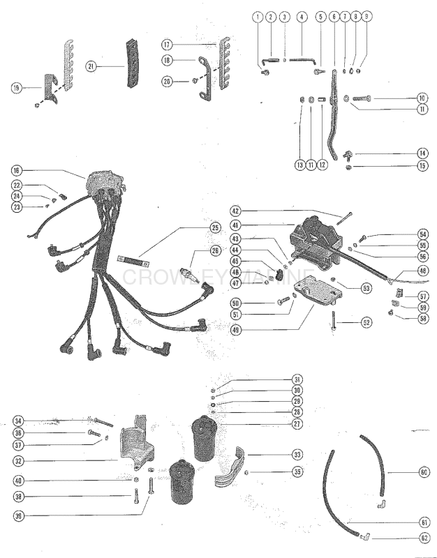 Distributor Vertical Linkage And Ignition Coils image